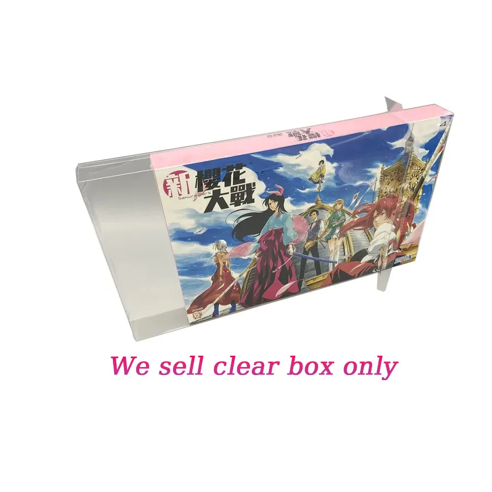 Transparentný ochranný obal PET pre PS4 Sakura Wars Game Limited Edition Verzia Clear Storage Display Box puzdro