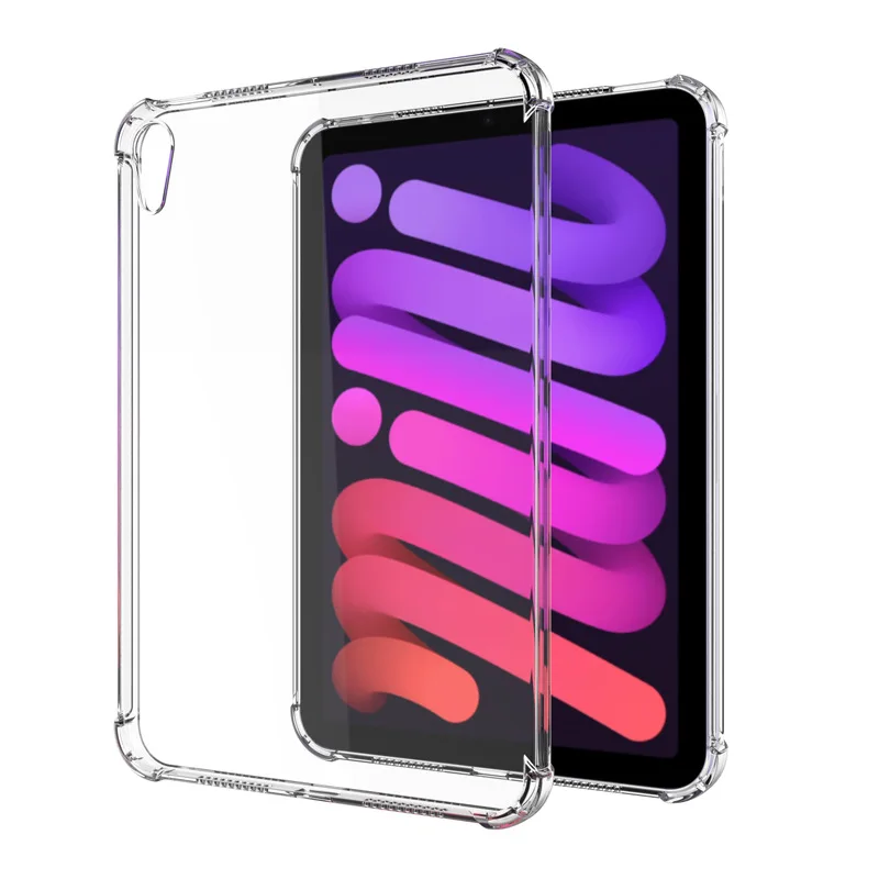 Transparentný prípad pre puzdro iPad Mini (A17 Pro) Silikón Soft TPU Airbag pre A2993 A2995 A2996 SCOUPPROUT FONDA pre 8.3 2024
