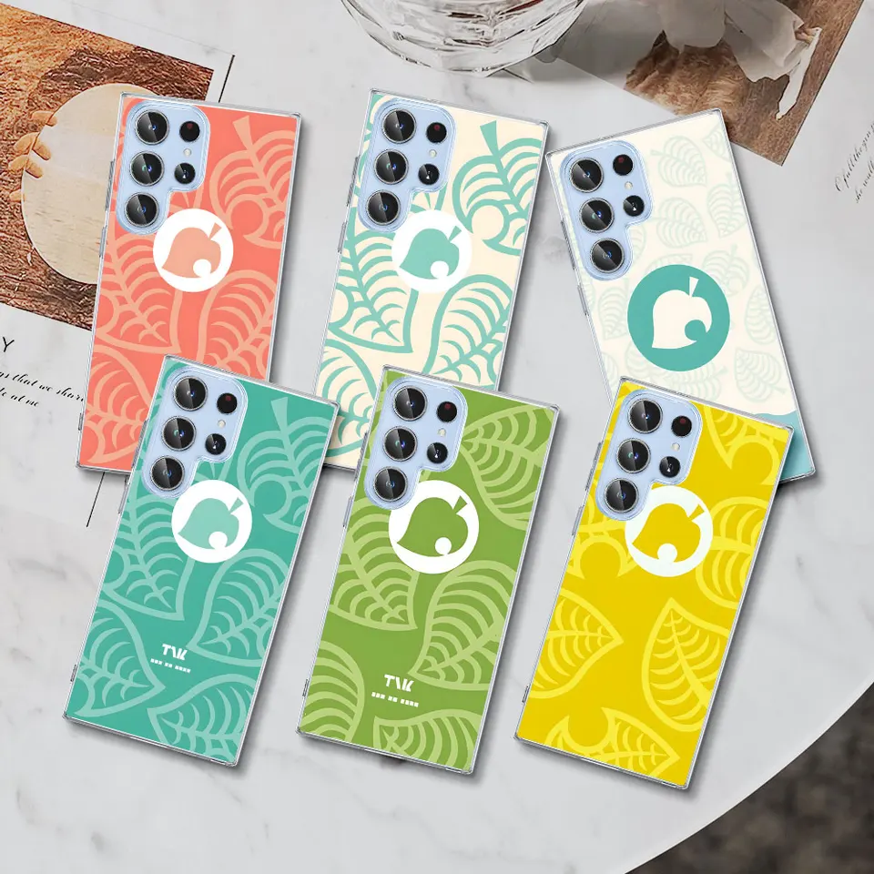 Transparentný prípad pre Samsung Galaxy S23 S21 S22 S24 S9 S10E S20 Fe S10 Lite S24 Ultra S8 S9 Plus TPU Phone Cover Cover Animal Crossing Crossing