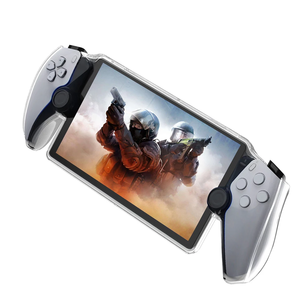 Transparentný TPU Gaming Controller Racev Shock odolný proti nárazu proti kvapkaniu proti štrbine pre portál Sony PlayStation Portal PS5