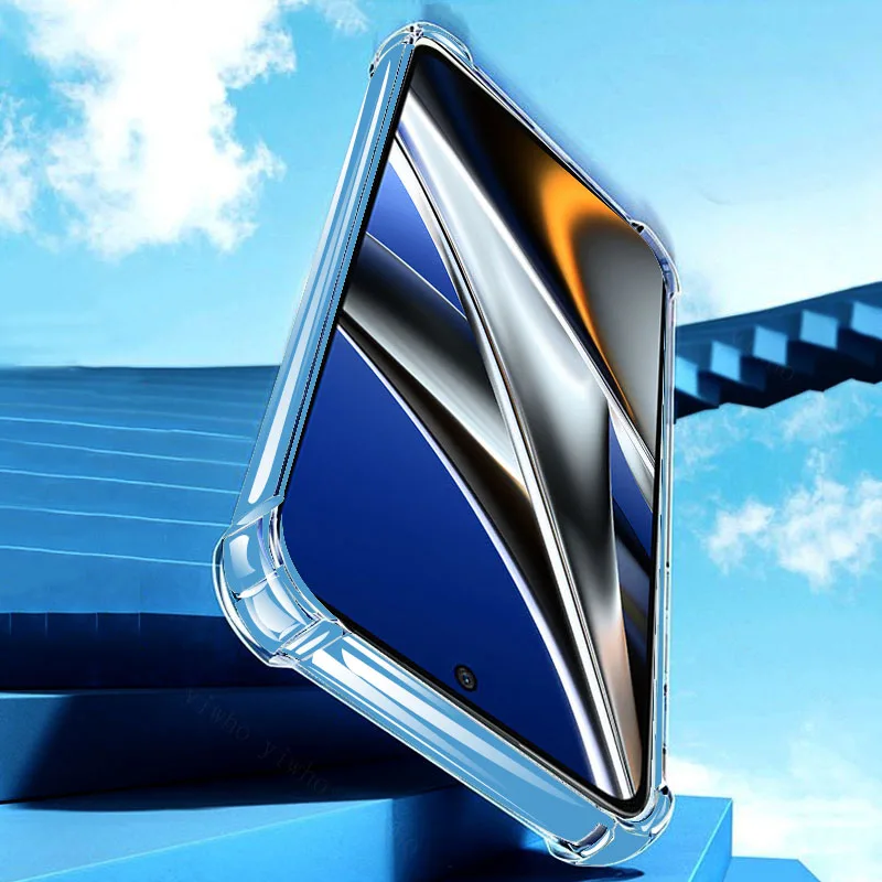 Transparentný zadný kryt telefónu pre Xiaomi POCO X4 Pro X3 NFC POCOM4 PRO 4G 5G F3 M3 Ultra-tenký mäkký silikónový výtvarný puzdro