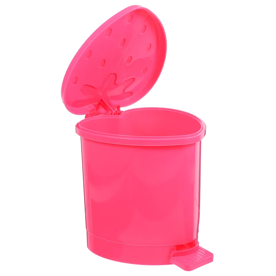 Trash nádoba s vekom mini odpadkov na koši v kancelárskych koša v kuchyni (náhodná farba)