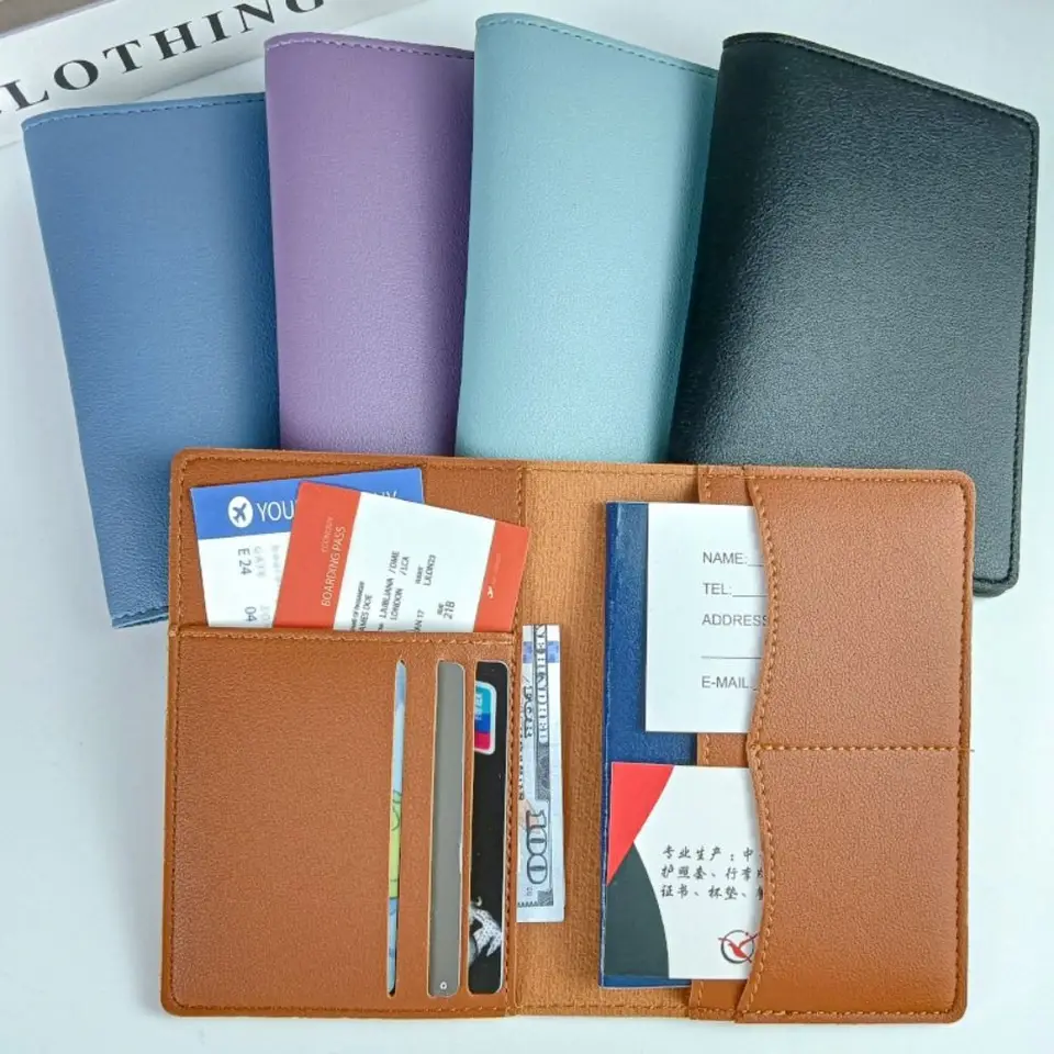 Travel Pas Passport Cover Viac karty sloty pasová taška Bussiness Držiteľ lístka na pass