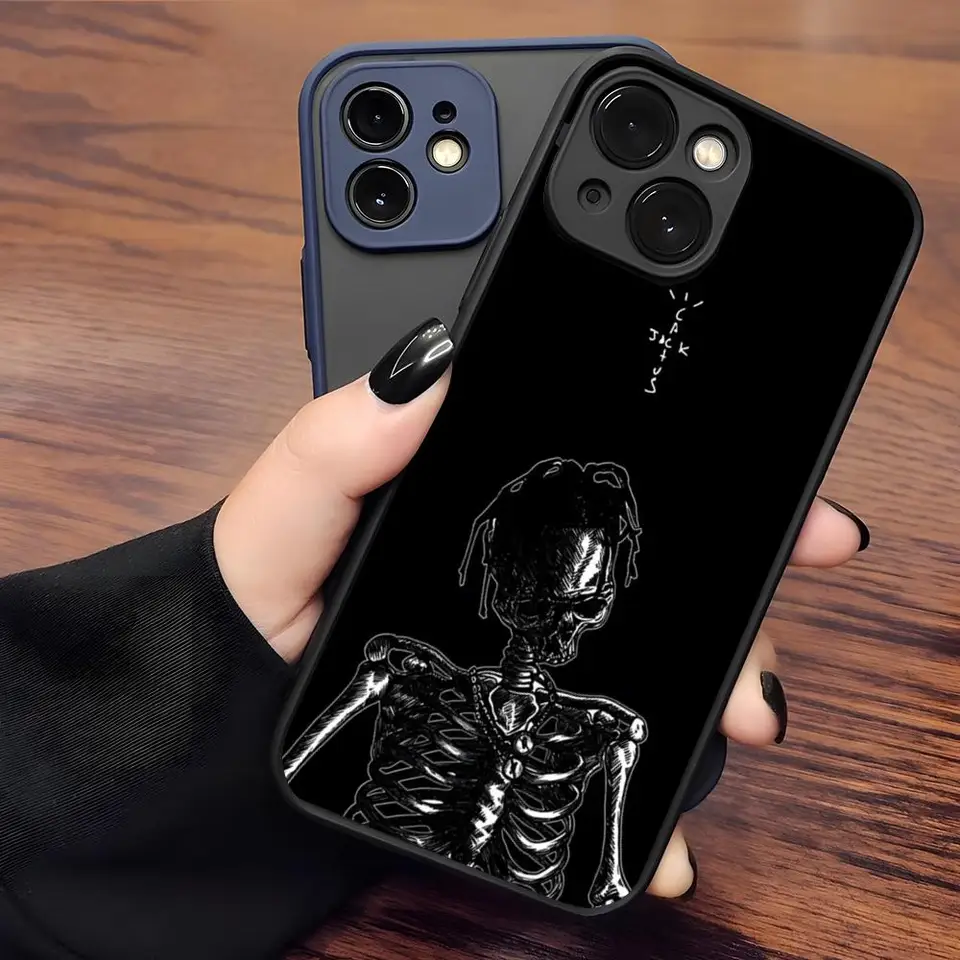 Travis Scott Cactus Jack puzdro matné priehľadné pre 15 iPhone 12 11 13 Pro Max x xr xs 8 plus luxusný silikónový zadný kryt