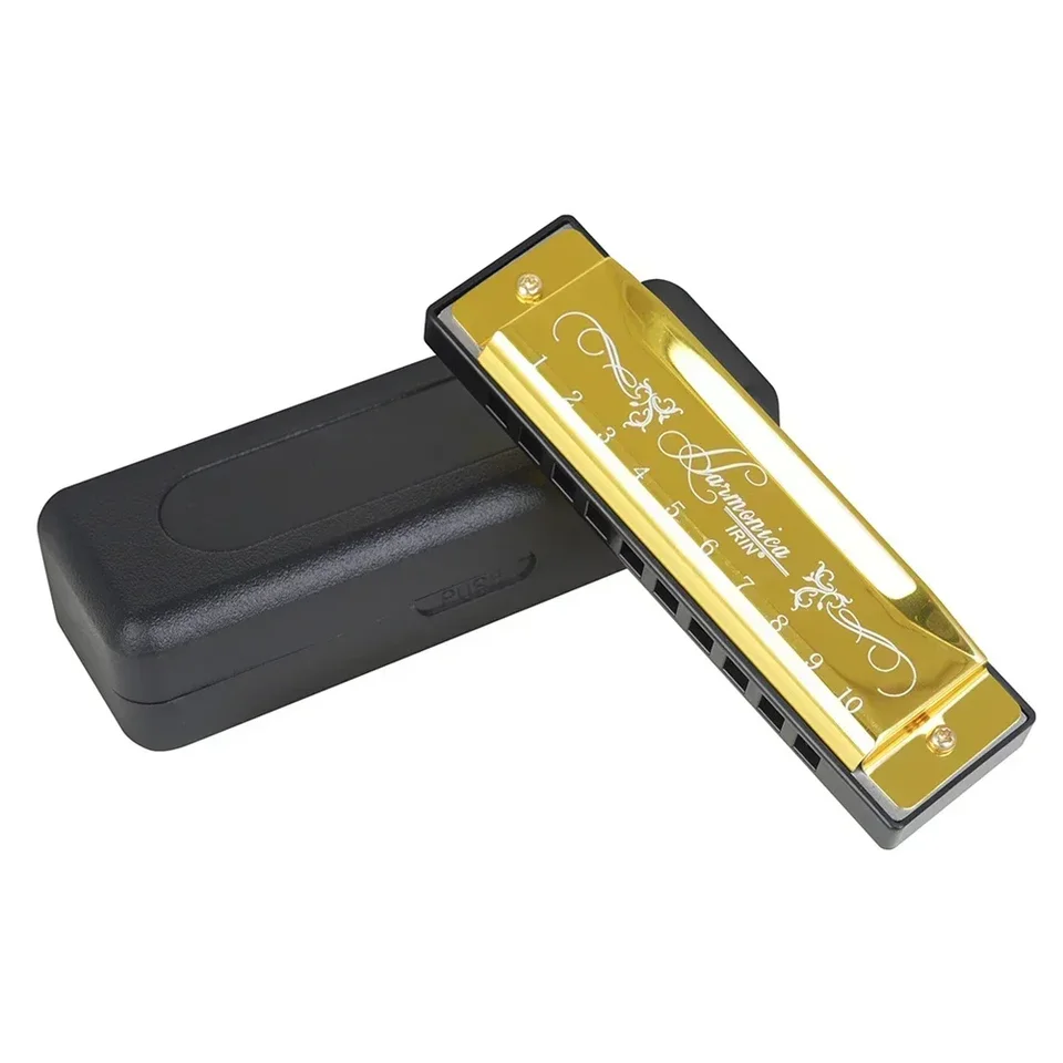 Tremolo harmonika harmonika hudobné nástroje 10 jamky 20 tón 10.4cmx2.8cm harmonika v c kľúč Irin Wind
