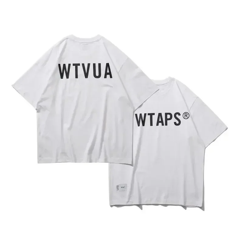 Trend japonské wtaps vysokokvalitné dámske tričko Tričko Značka s krátkym rukávom Tshirt Designer TEE Men Cotton T tričko letné vrcholy