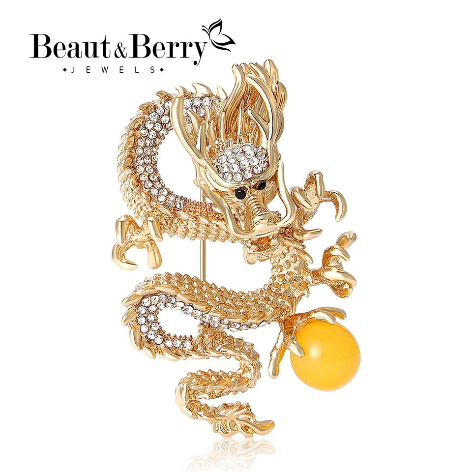 Trendy Emael Chinese Dragon Brošes pre ženy unisex zvierat