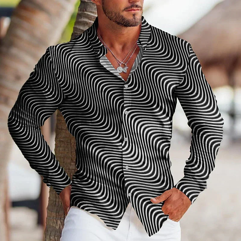 Trendy Vintage Tribal Sport Men's Party Clear Graphic košeľa kloš