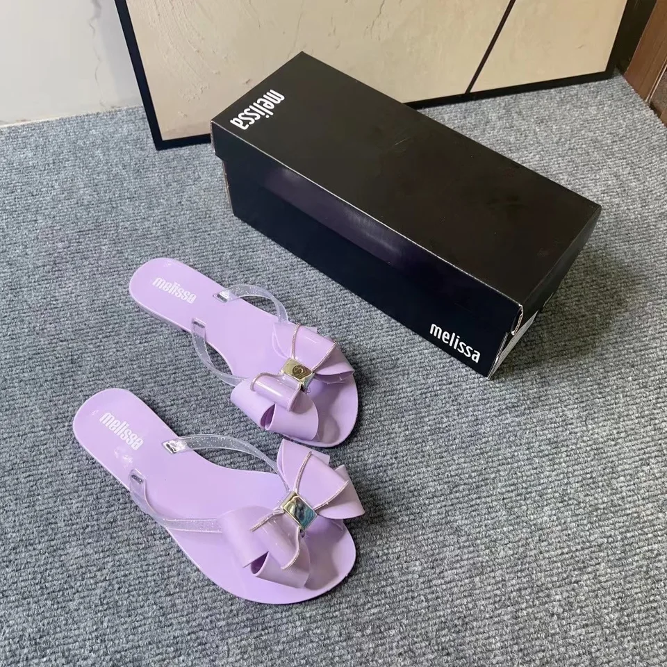 Tri Bowtie Dámske želé topánky Flip Flop 2024 Nové dám