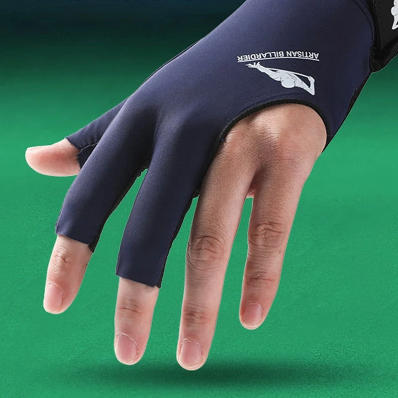 Tri prsty snooker rukavice elastické elastické protišmykové biliardové rukavice ľavá pravá ruka priedušná výcviková rukavica fitness doplnky