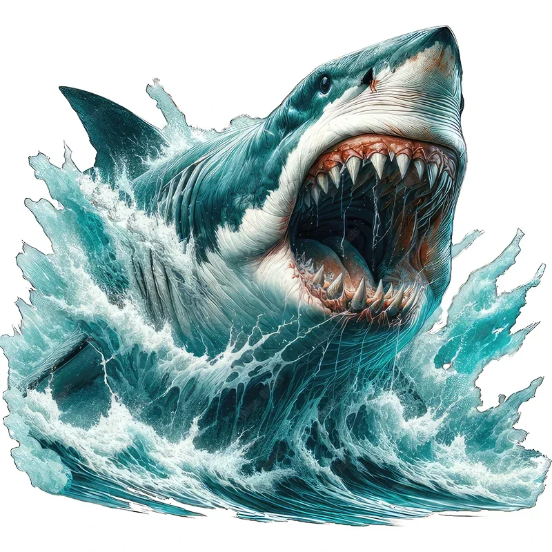 Tri typy CF30 Giant Ursed Shark Dekoratívne nálepky na stenu, kúpeľňu, nálepky na autá