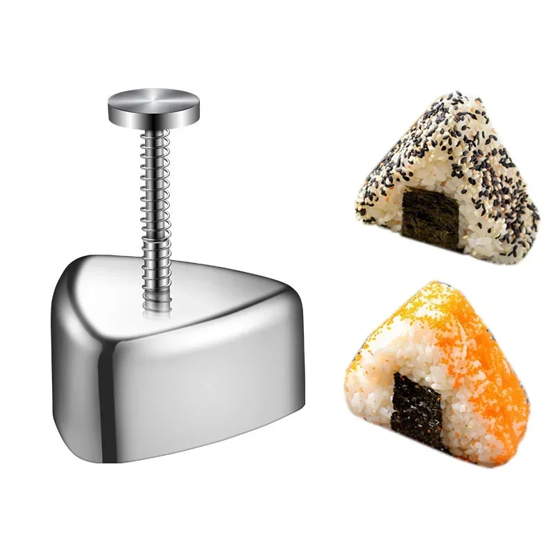 Triangle Sushi Folmy v tvare srdca 304 Nerezová oceľ Sushi Maker Tlač výrobcu Rice Ball Foll Bento Tool DIY Laver Rice Galls
