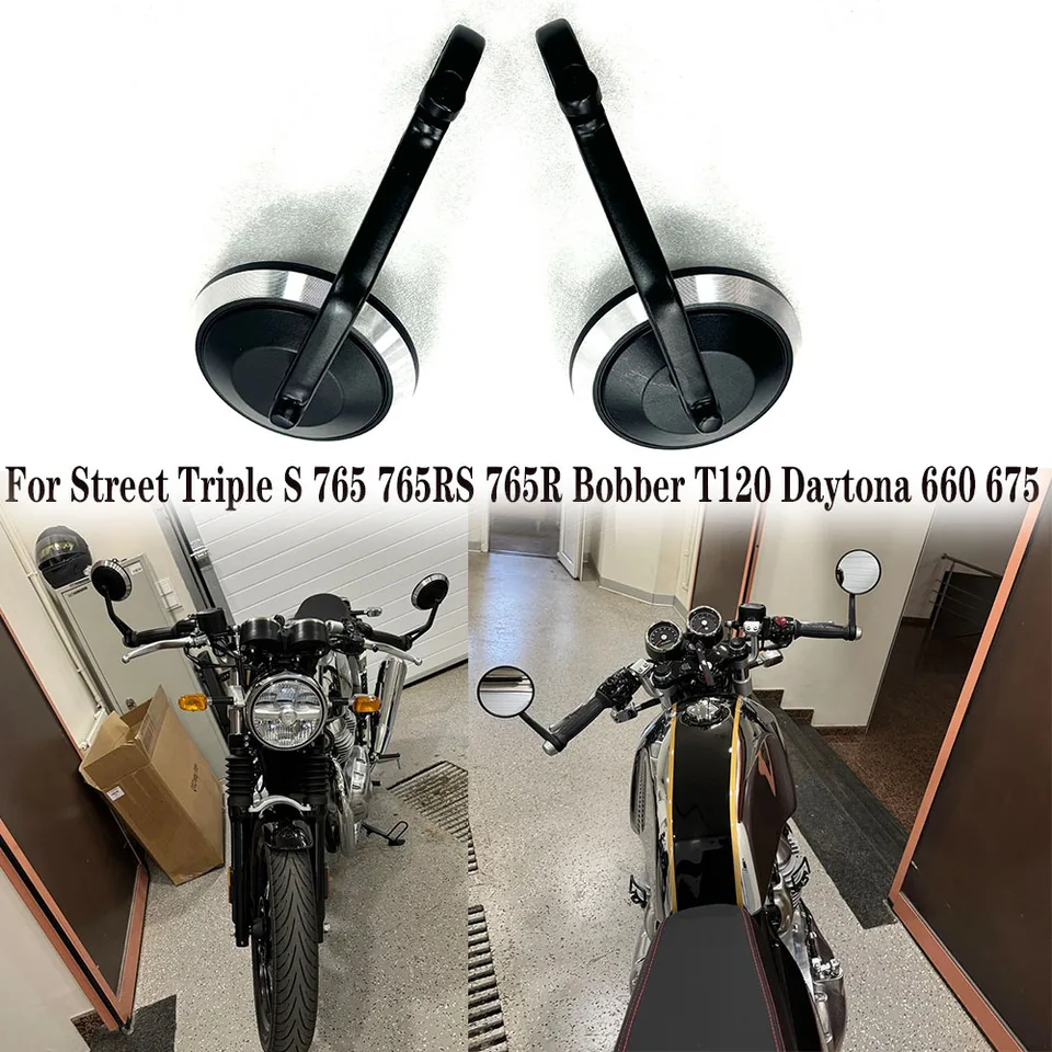 Trident 660 Speed ​​Triple 1200RS 1200RR Motorcycle Runchar Reseebar End Mirror pre Rocket 3 Street Triple S 765 765R 765R0