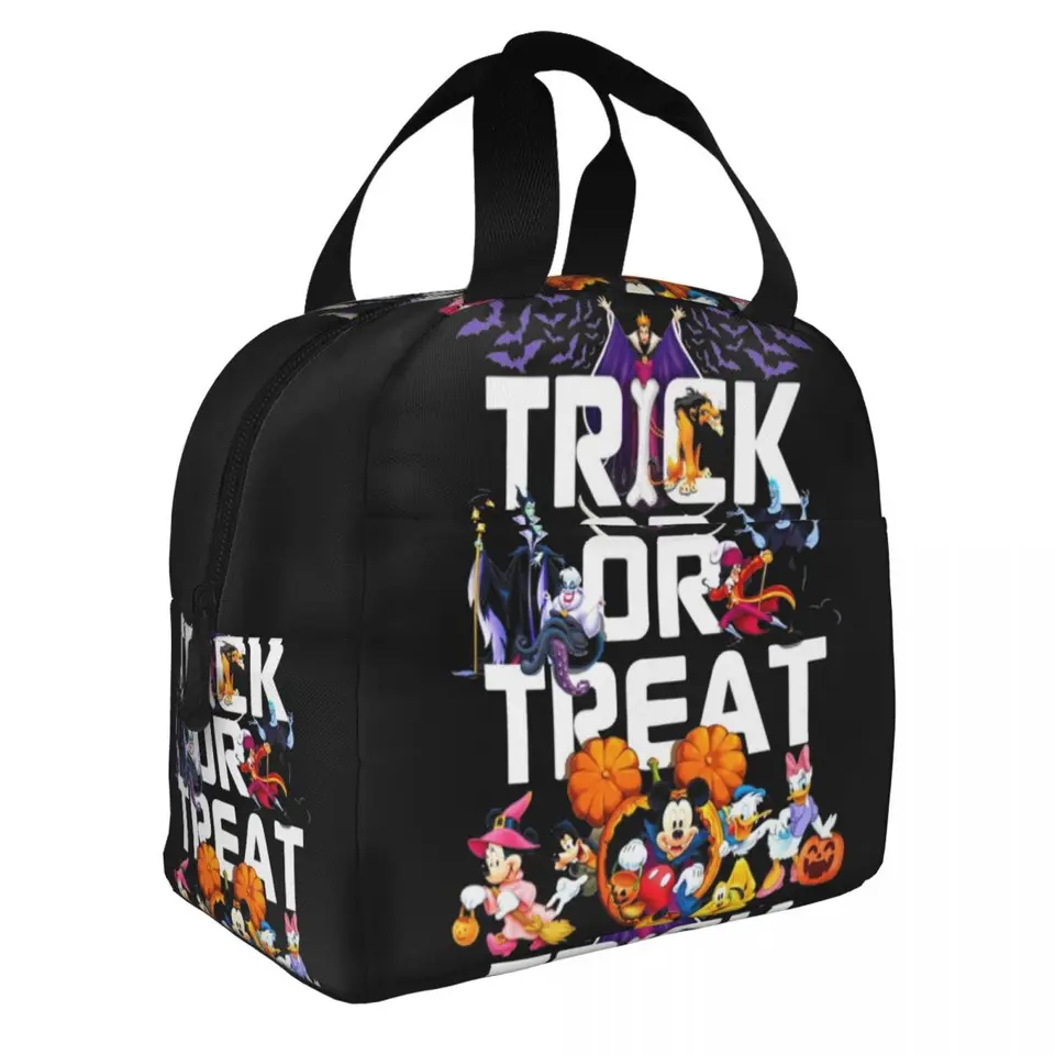 Trik alebo Treat Halloween izolované obedové tašky High Pumpkin Mickey opakovane použiteľná tepelná taška Tote Lunch Box Škola pikniková potravina tašky