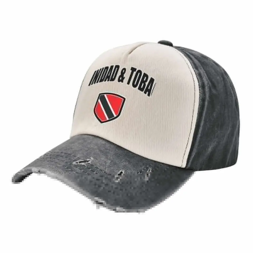 Trinidad a Tobago Sport s vlasteneckou vlajkou Shield Baseball Cap Trucker Cap Icon Golf Hat Man Dámske klobúky pánske klobúky