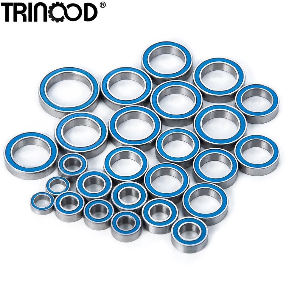 Trinood 26ks guľôčkové ložisko pre Big Rock 3s BLX, žula 3S, Senton 3s, Typhon 3s RC Buggy Car Blue Lese diely
