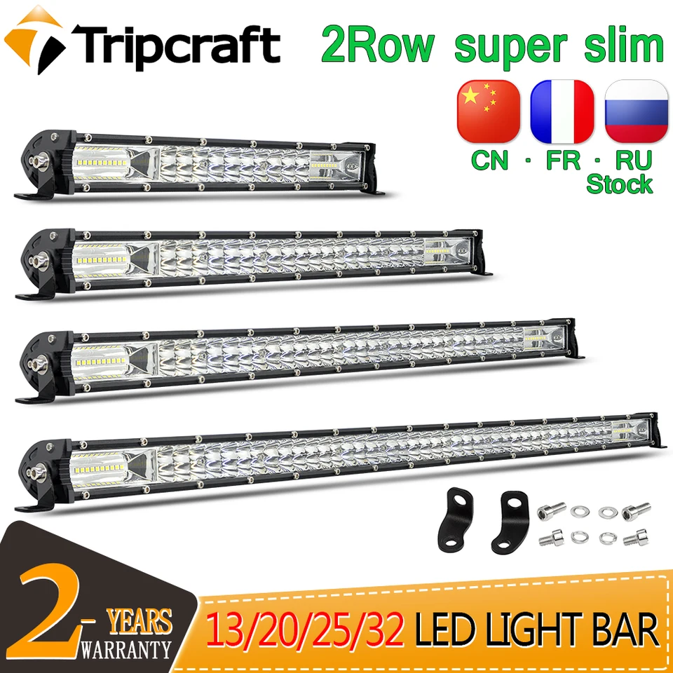 Tripcraft Ultra-Slim 120W 180W 180W 240W 300W 4x4 LED bar pre automobilový traktor UAZ OFFREAD 4WD ATV TRACK Auto pre vozidlá pre vozidlá
