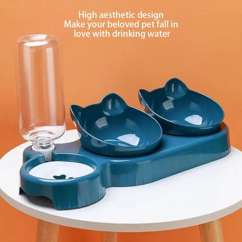 Triple Cat Bowls Feeder