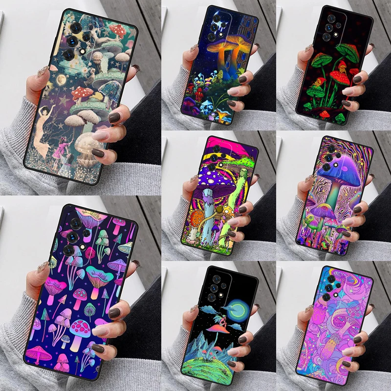 Trippy Psychedelic Hubs Hubs Puzdro pre Samsung Galaxy S23 S21 S20 Fe S24 S22 Ultra Note20 S10 S9 S8 Plus A40 A52 A13 A53