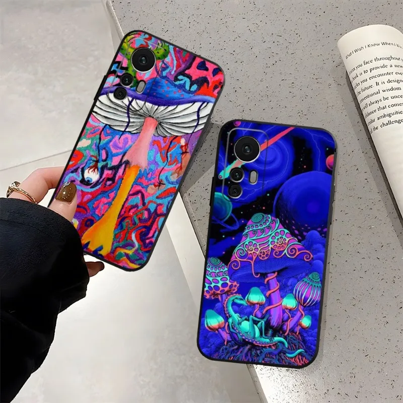 Trippy psychedelické huby telefónny puzdro pre Xiaomi POCOF3 X3 GT M4PRO M3 X4PRO NFC 10PRO Redmi Poznámka 11 11T 10 9 Pro Plus kryt