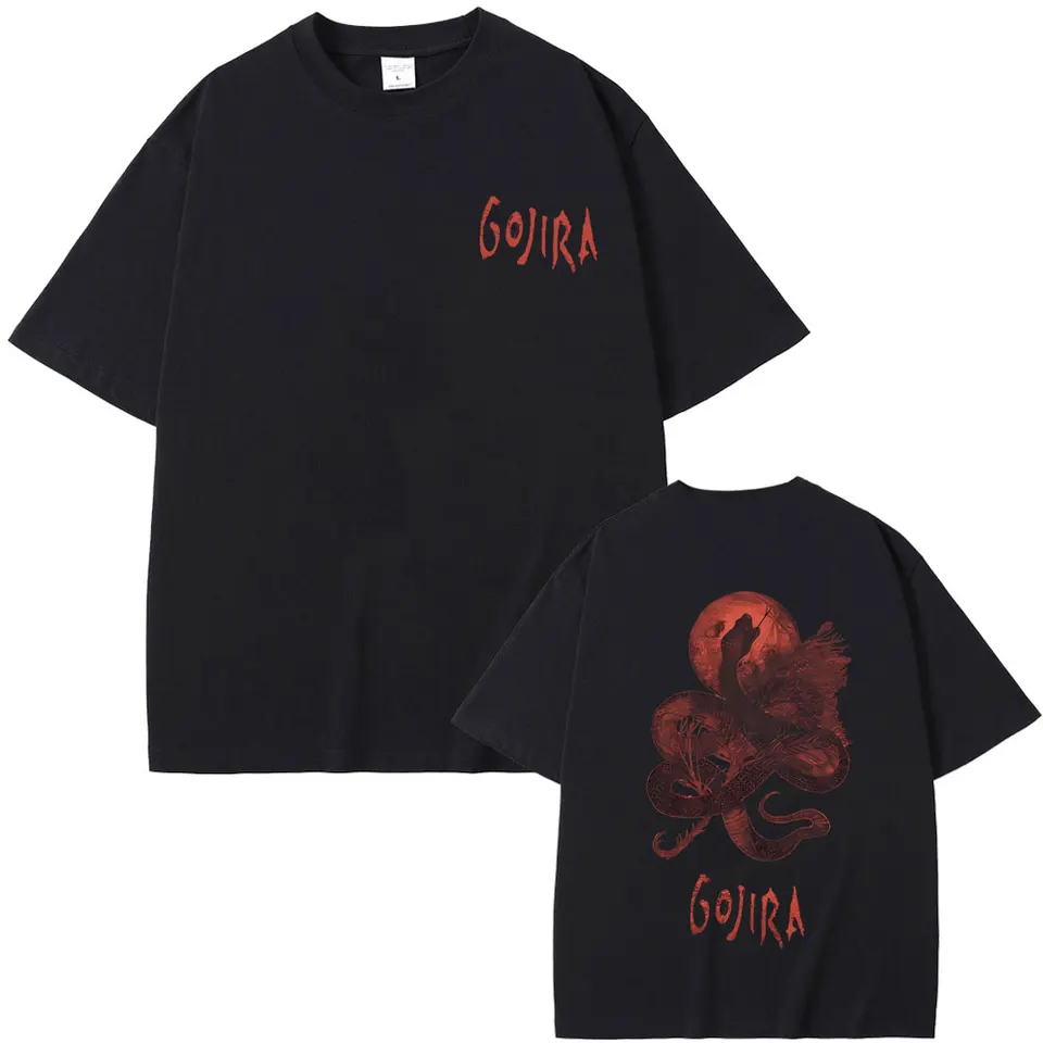 Tričko Gojira Gojira od Marsu do Sirius Flying Whales Snake Grafické odpaliská Summer muži Dám