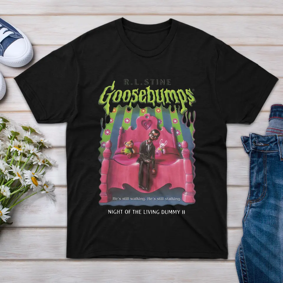 Tričko Goosebumps Family Night Priateľ krátke pre mužov žijúce figuríny Big 2 Boy Event Women Ruckve Girl