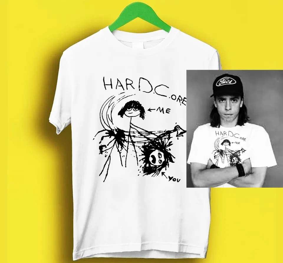 Tričko Hardc.ore (ako nosí Dave Grohl), vintage hardcore košeľa, veľkosť S až 5xl