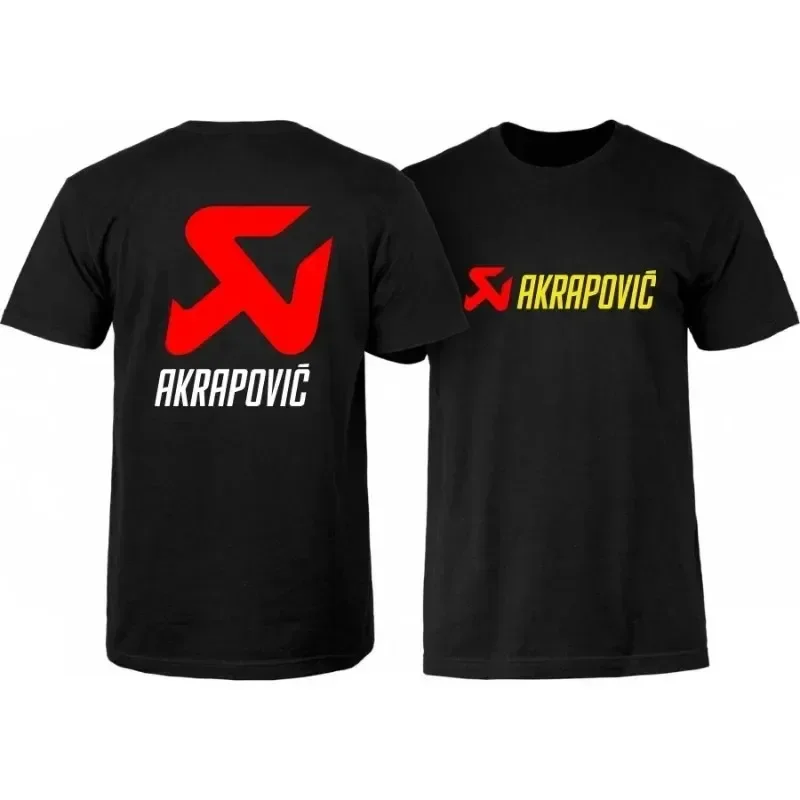 Tričko Hip Hop Darčekové oblečenie Tops A-Akrapovic Najnovšie tričko pre mužov pre mužov Čistý bavlnený muži oblečenie Harajuku nadmerne 2024
