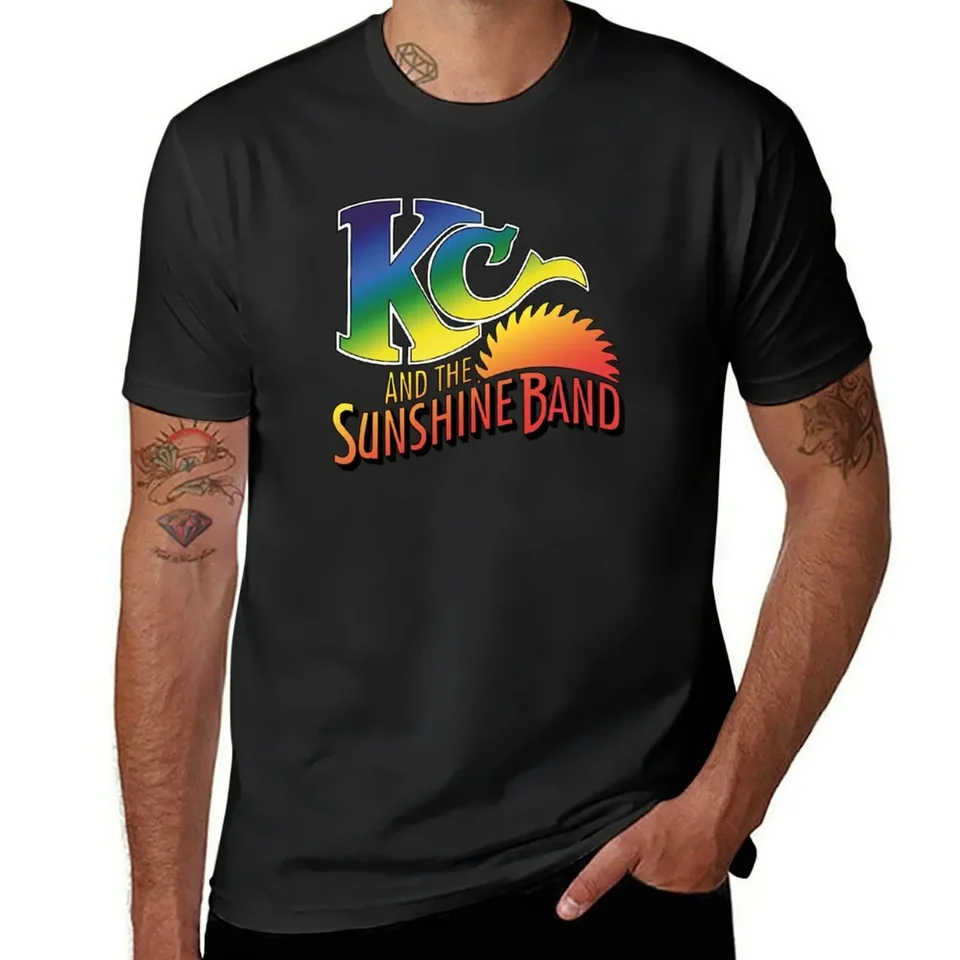 Tričko KC a Sunshine Band Tričko Grafické tričko Blue Archív Plain Mens Plain T tričká
