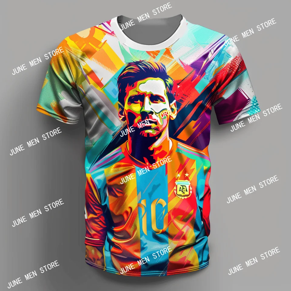 Tričko letných mužov Tričko Dospelý/ Kids Jerseys GPT Tshirt 10 Messi Tshirt Men Dámske tričko Futbalové dres