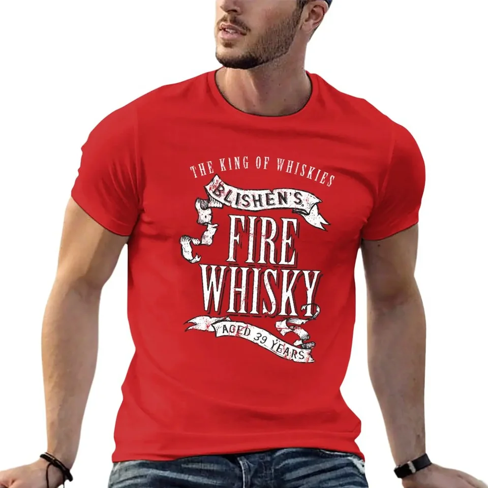 Tričko New Blishen's Fire Whiskey Cute Tops Nové vydanie tričko vtipné tričká pre mužov