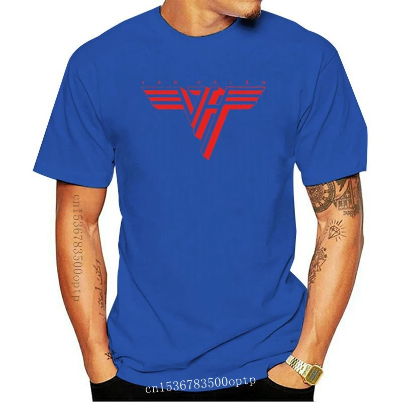 Tričko New Van Halen 'Classic Logo'-Tričko s bavlnou v lete 2021 mužov