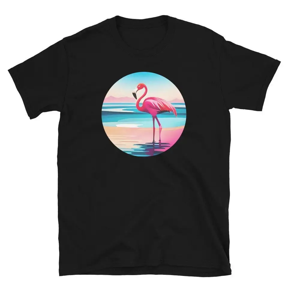 Tričko Pink Flamingo / Mäkké unisex tričko pre milovníkov zvierat
