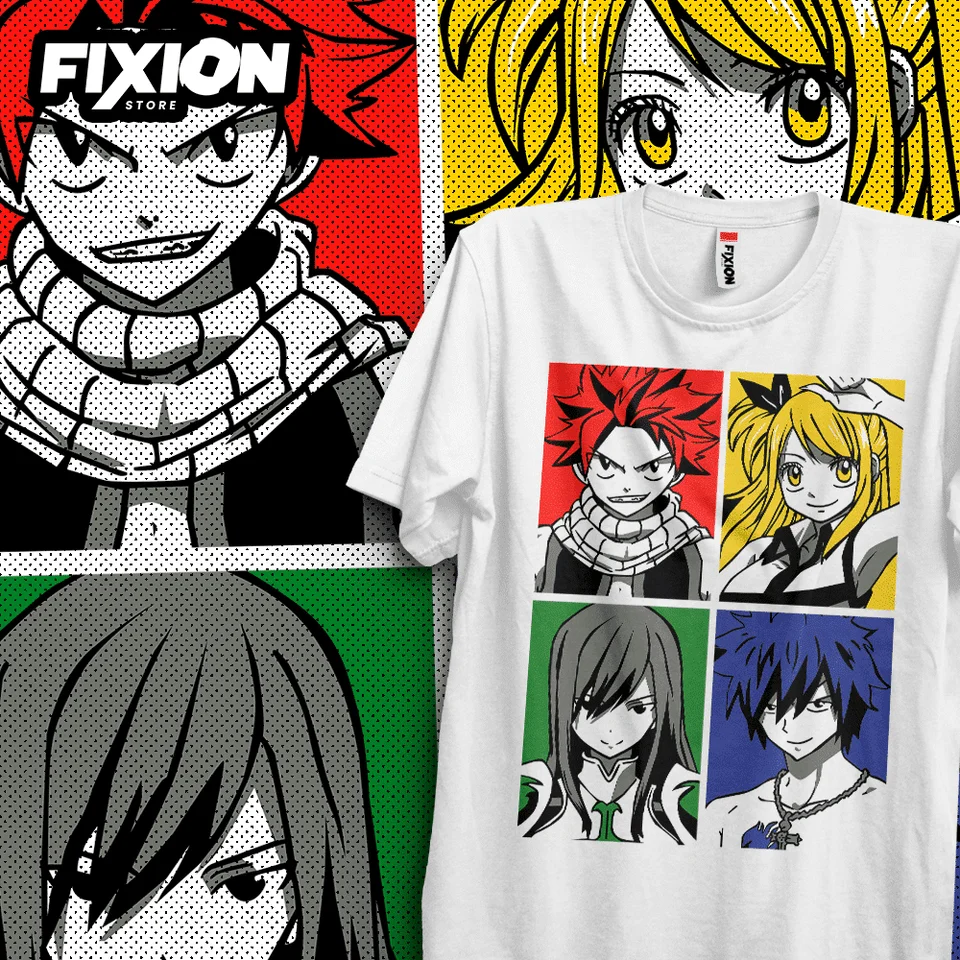 Tričko pre Anime Fairy Tail-Personas-Nuevos Diciembre! Tričko