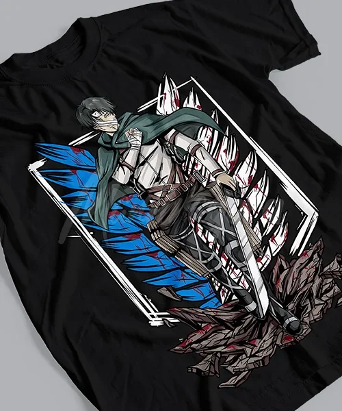 Tričko pre anime útok na Titan Capitán Levi Honor Batalla finále
