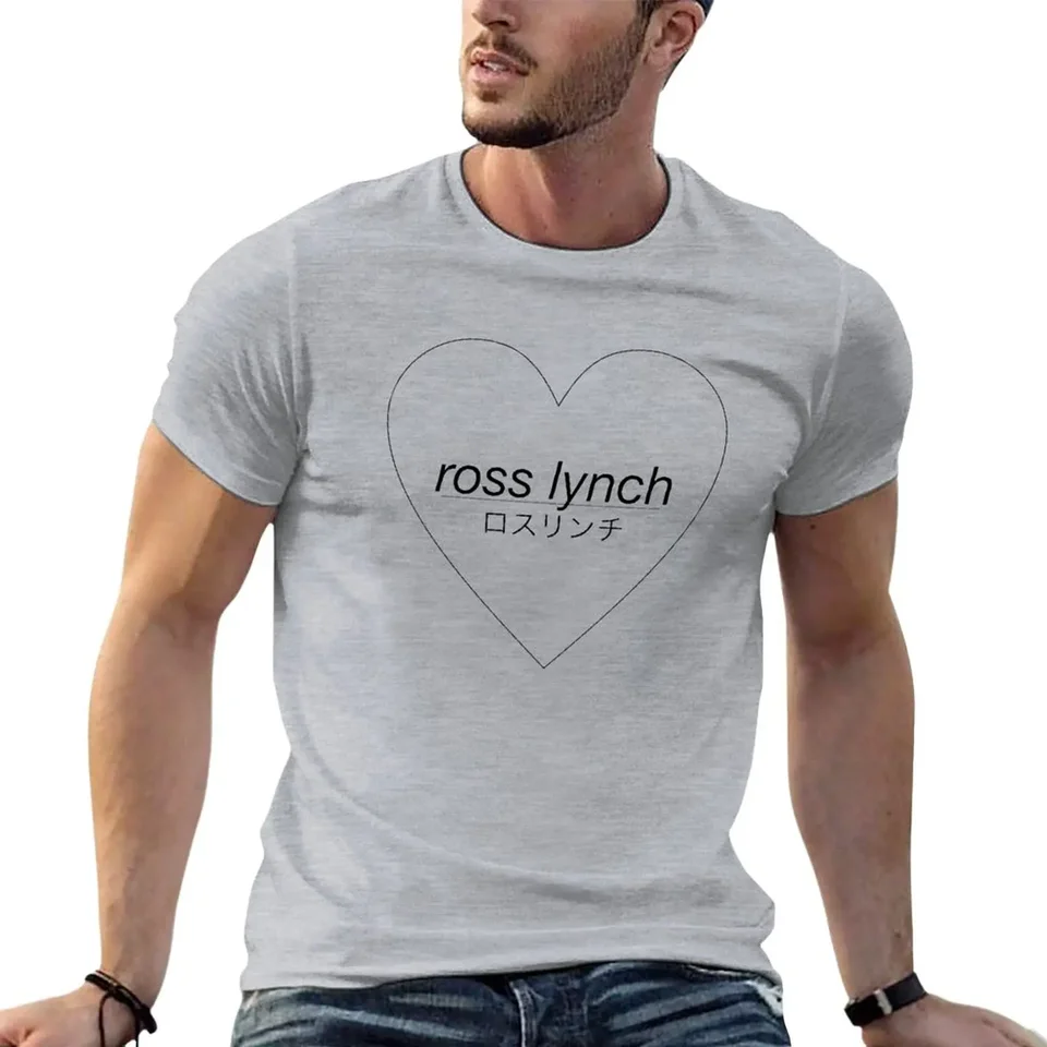 Tričko Ross Lynch Love Heart Tričko s rýchlym sušením Slim Fit tričká pre mužov