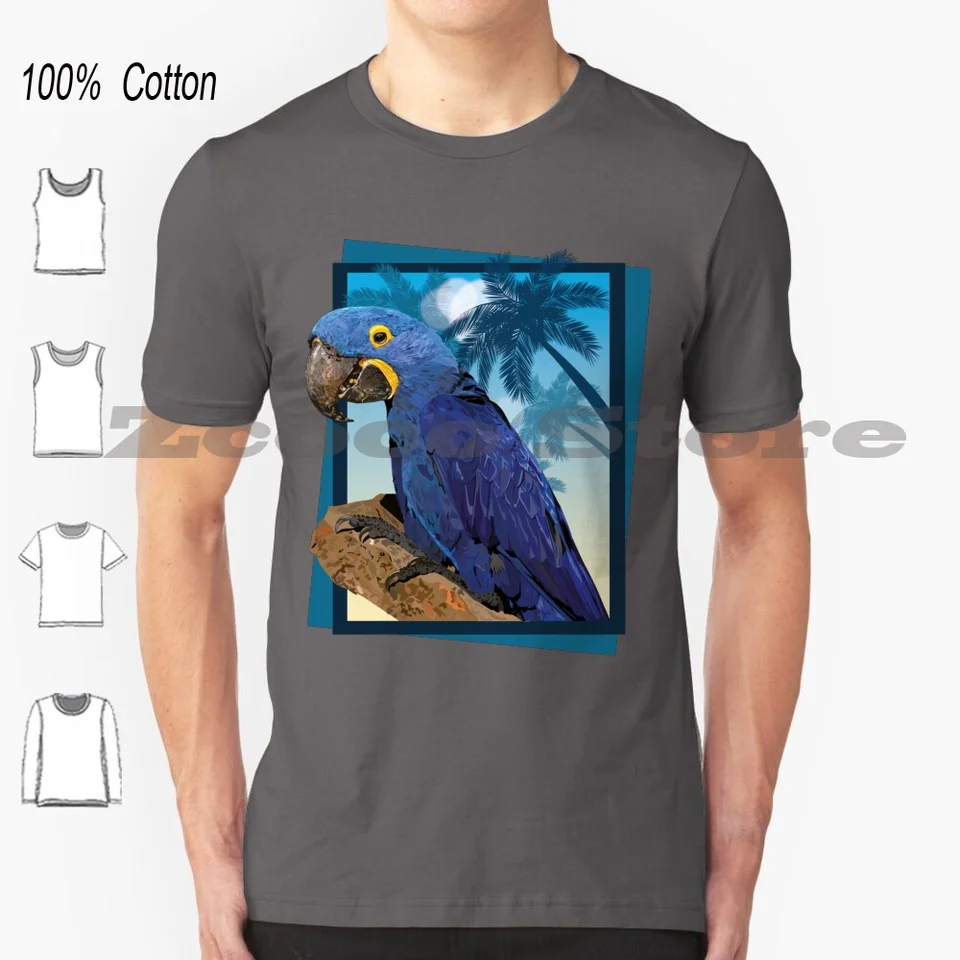 Tričko so 100% bavlnenými mužmi Ženy personalizované vzorce Parrot Parokeet Arara zastavil Caturrita Bird Fugl Ptak Pasaro Oiseau Éan