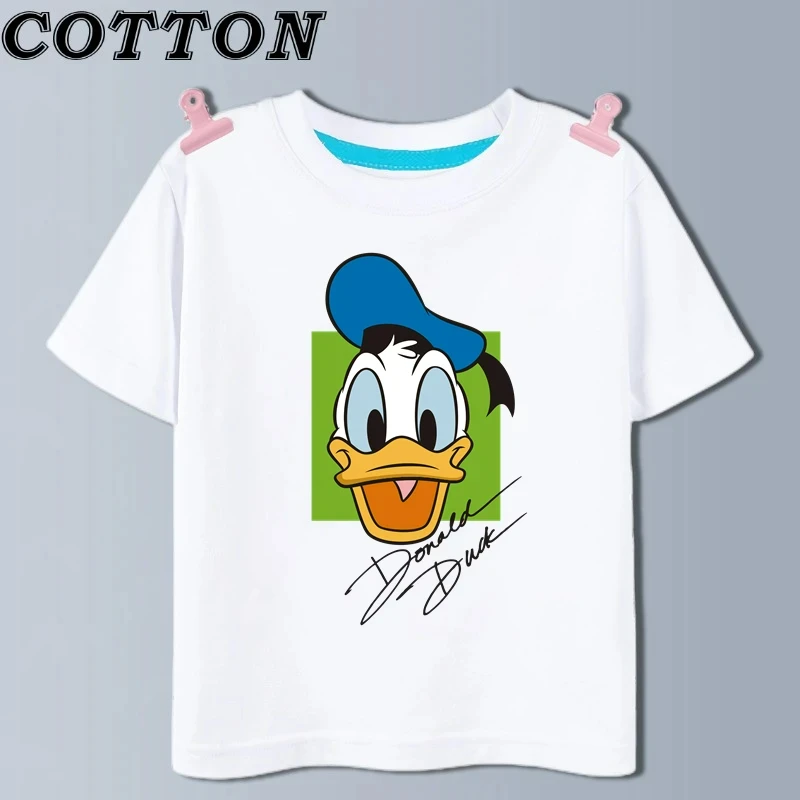 Tričko Tričtého detskej kreslenej bavlnené Donald Donald Duk