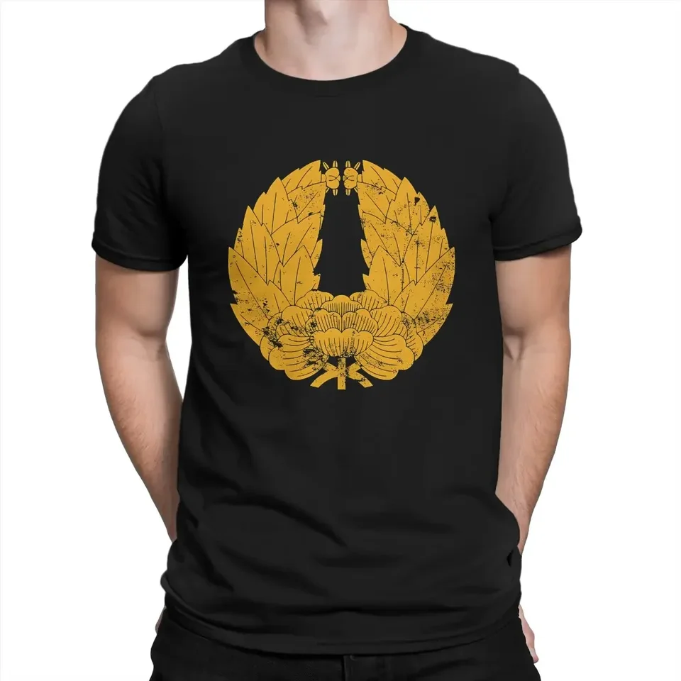 Tričko Tsugaru Novinka v ťažkej váhe Tsugaru Tsugaru Cotton Tee tričko s krátkym rukávom Japonský klan hrebeň logo Tieň