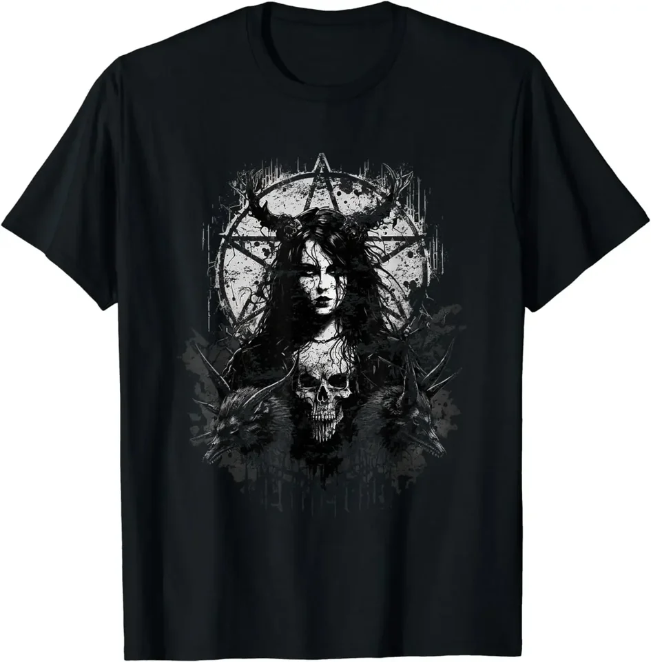 Tričko y2k top outfits oblečenie Ropa Mujer Manga Vintage Anime Clothes Gothic Estetic Occult Unholy Grunge Emo Punk