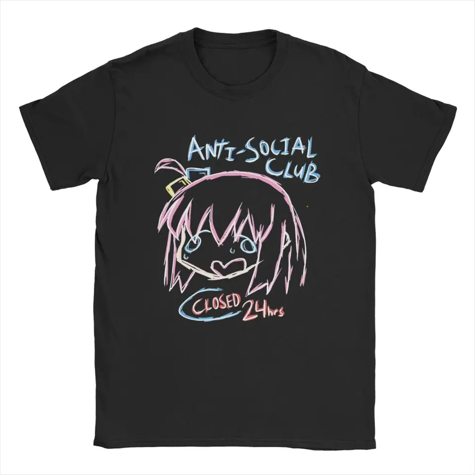 Tričká Bocchi Antisocial Club Tričká pre mužov Boocchi The Rock Creative Pure Cotton Tee tričko o krk s krátkym rukávom