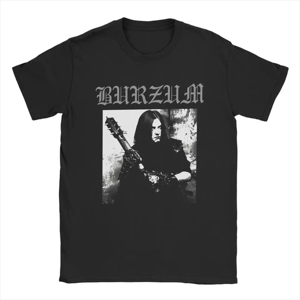 Tričká Burzum pre mužov vtipné bavlnené tričko okrúhle krk s krátkym rukávom tričká s veľkou veľkosťou oblečenie