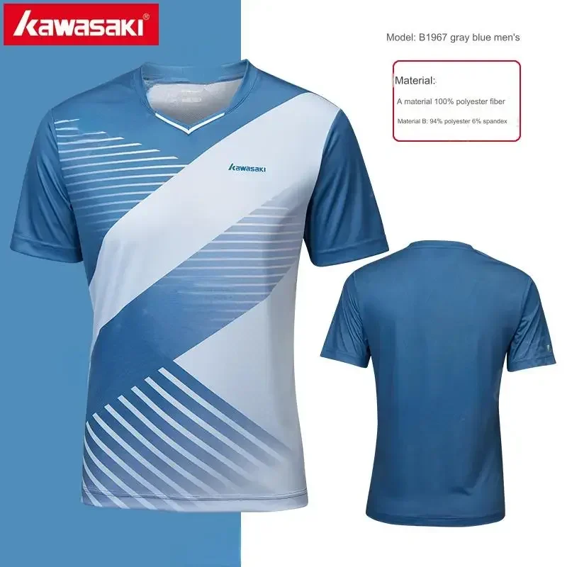 Tričká Kawasaki Badminton, športové oblečenie, dres, pre mužov ženy ， pre tenisový volejbal, rýchle suché pólo