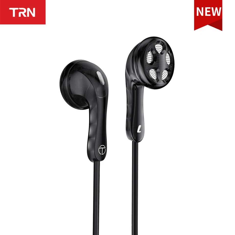 TRN Seahorse Classic High-Fidelity Flat do uší monitorujte slúchadlá s PU+papierová membrána široká a medený kábel bez kyslíka