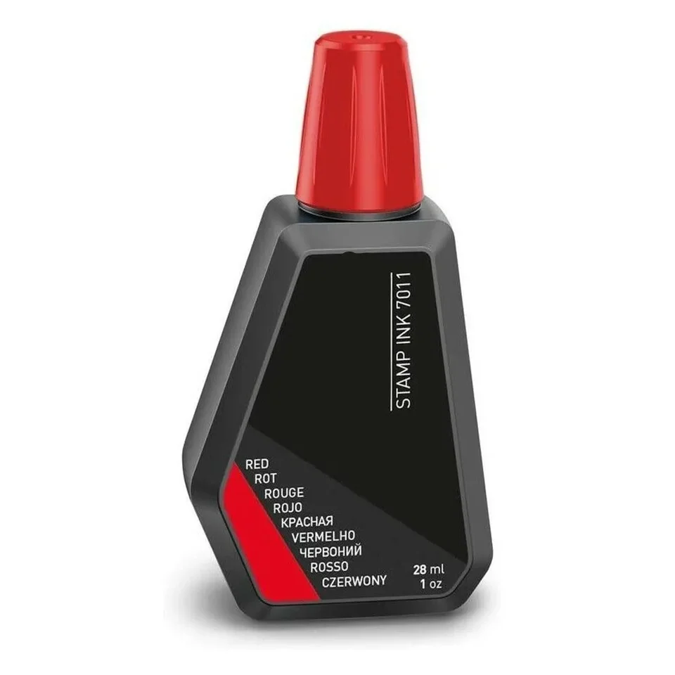 TRO DAT 7011 ZNAČKA PODPADA 28 ml (farby) Červená / modrá / čierna / zelená / fialová pre všetky atramentové vankúšiky, ktoré je možné dopĺňať nástroje