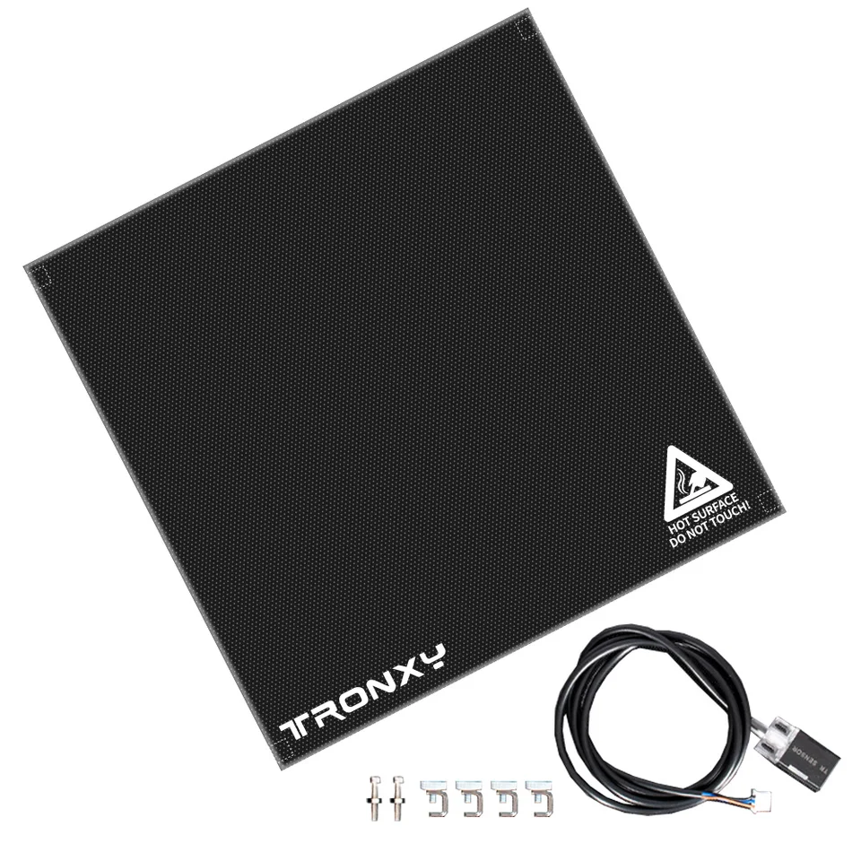 Tronxy 400*400*4 mm tepelne výstavba povrchovej sklenenej plošiny Vyhrievaná posteľ 3D tlačiarenská súprava pre X5SA X5SA PRO