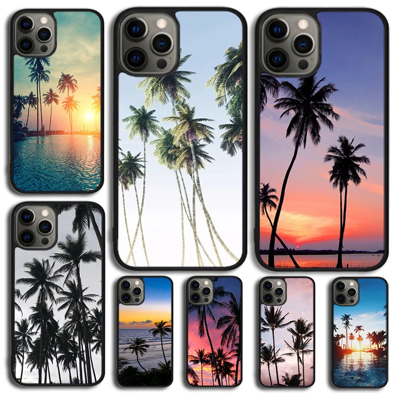 Tropické letné palmy Palm Trees Puzdro pre Samsung Galaxy S10 S22 S23 S24 POZNÁMKA 10 20 LITE S20 PLUS S21 Ultra zadný kryt