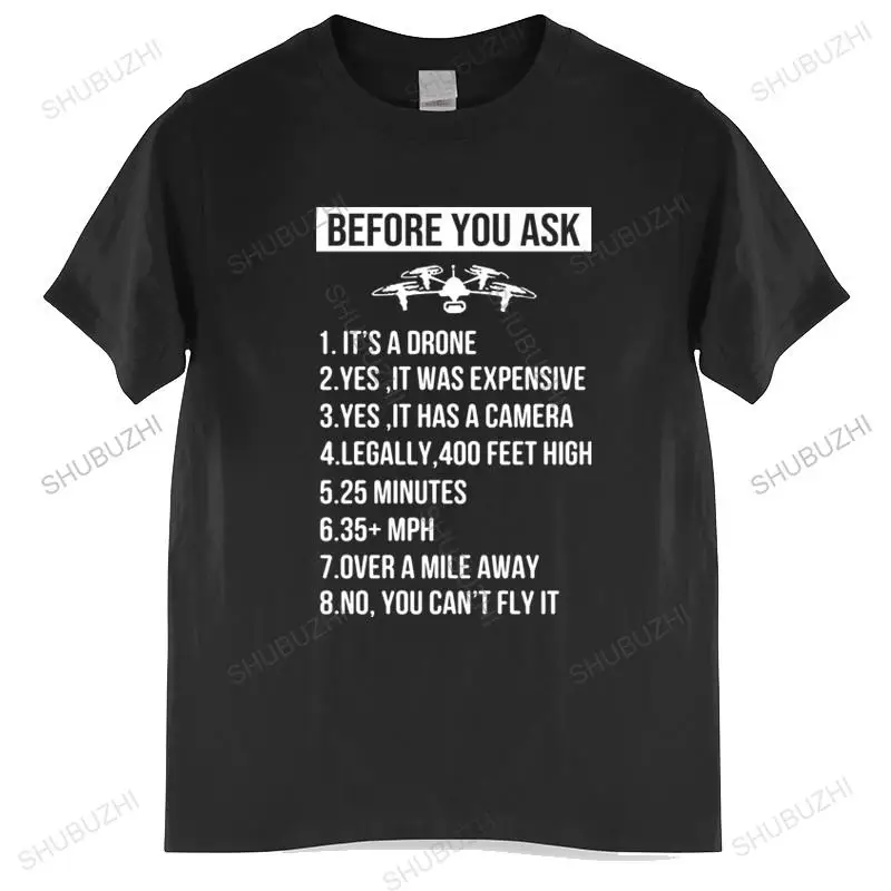 Trshir Men Cotton Topy Tops Dron Pilot Gift, tričko s robotom, komerčný pilot pilota robotového operátora tričko čierne muži tričko euro veľkosť