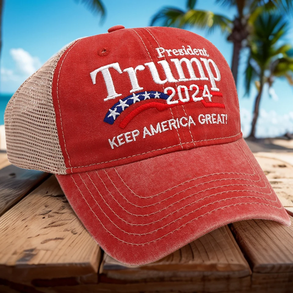 Trump 2024 Baseball Cap Keep America skvelé príležitostné golfové čiapky 3D výšivky Snapback Prezident klobúk nastaviteľný pre vonkajšie športy