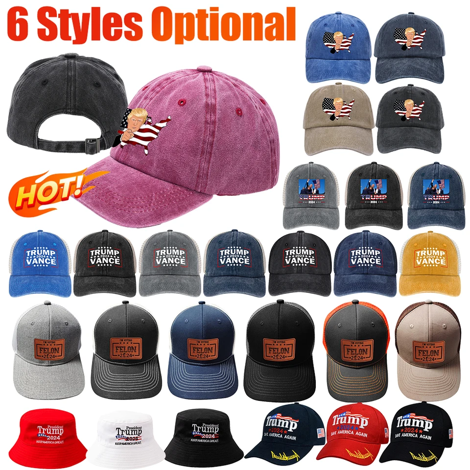 Trump 2024 Bucket Hat Keep America Veľké vyšívané vedro čiapka priedušná módna slnečná čiapka Rybársky klobúk pre mužov Ženy